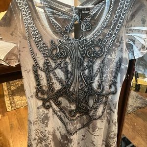 Beautiful design front back longer too short sleeve